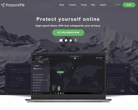 ProtonVPN screenshot